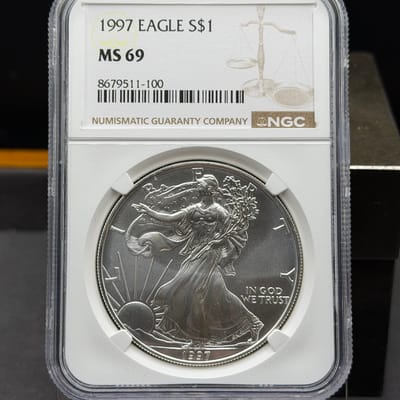 American Silver Eagle 1997 NGC MS69