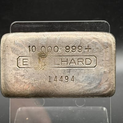 10oz Engelhard 3rd Series Vintage Poured Silver