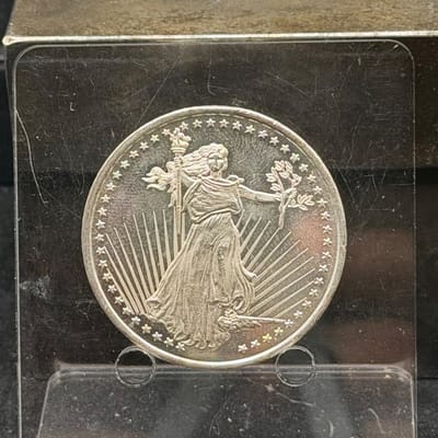 NEAR SPOT Silver 1oz 999 Walking Lib Tribute