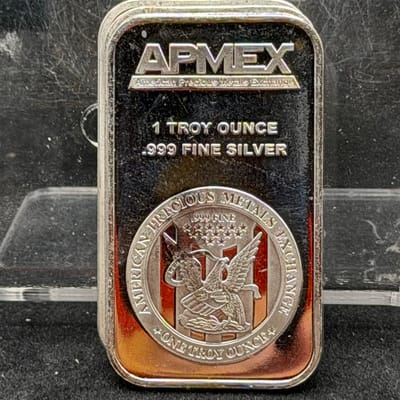Near Spot: Apmex Silver 1oz Bar