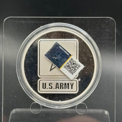 US Army licensed 1oz Silver Round - additional view
