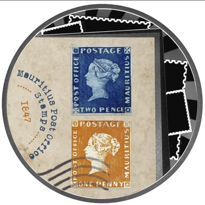 Mauritius Post Office Stamps ~ 17.5gm coin 999