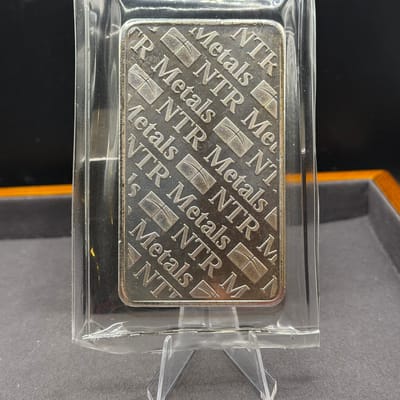 NTR Metals 10oz Silver bar in OG Plasitc - additional view