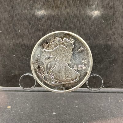 HM Walking Liberty / Crest 1/4oz Silver Tribute