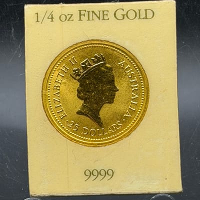 1987 Australian Gold Nugget 1/4oz Round - additional view