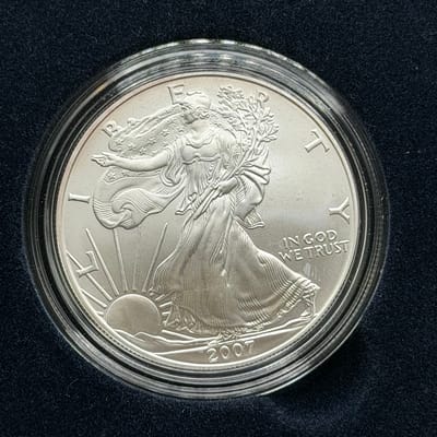 2007-W American Eagle Silver Uncirculated OGP/Box