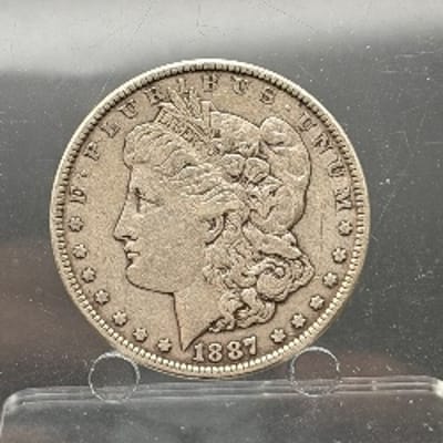 1887 P Morgan Silver Dollar 