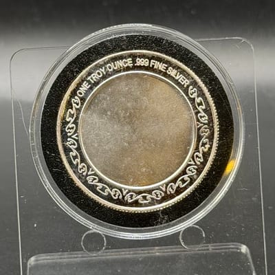 Atlantic City Railroad 4-4-2 Type. 1 oz. .999 silv - additional view