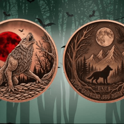 BLOOD MOON WEREWOLF 5 OZ COPPER