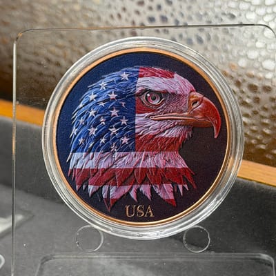 Freedom Eagle 1 oz Colorized Copper 