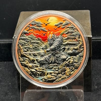2026 Ancient Warriors Samurai Copper 5 oz in Caps