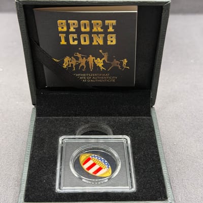 Colorized Gold Football 1/1000 oz - additional view
