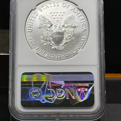 2021 American Silver Eagle 1oz Silver NGC MS69 - additional view