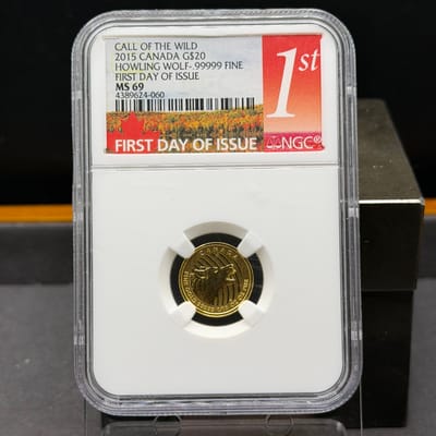 Call of the Wild 2015 Canada 1/10 Gold NGC MS69