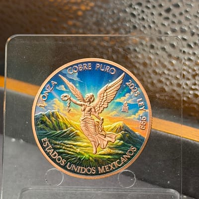 🇲🇽 2025 1oz Copper Libertad Round - Colorized