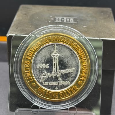 Casino Silver Strike 0.6oz ~Stratosphere  Top - additional view