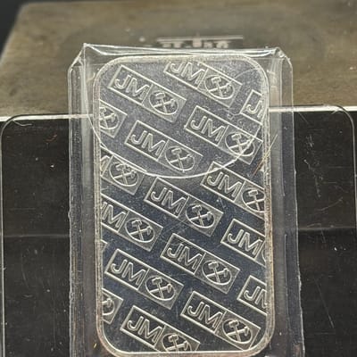 JM Johnson Matthey 1oz Bar JM Back ~ Bx4 - additional view