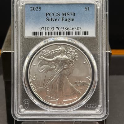 American Silver Eagle 2025 PCGS MS70