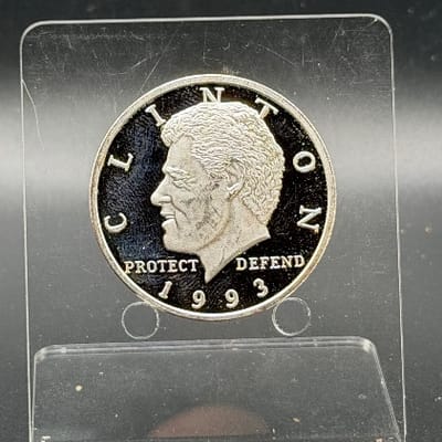 Silver Bill Clinton Silver 1oz Round ~ ASE Tribute