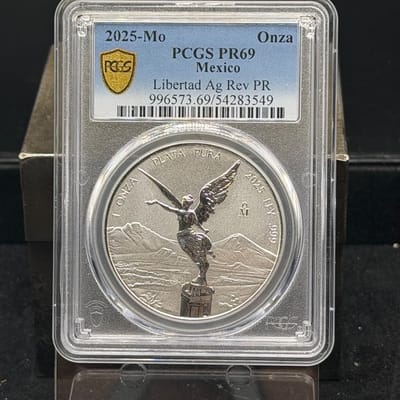 2025 Libertad Reverse Proof PCGS PF69.  1 of 1900