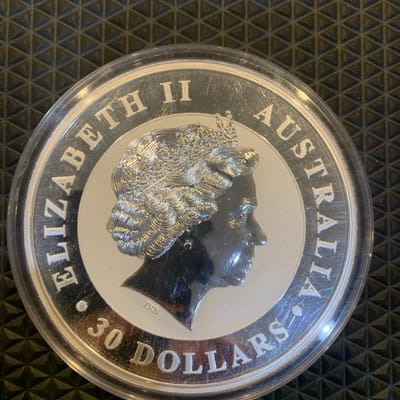 2010 Australia 1 kilo Silver Kookaburra BU - additional view