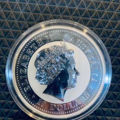 2009 10oz australian kookaburra silver coin - additional view