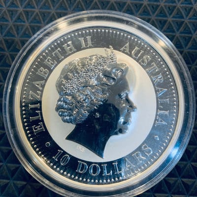 2001 10 oz Perth Mint Lunar Snake - additional view