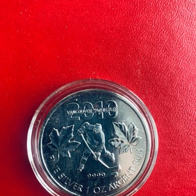 2010 1 oz Silver Canadian Olympic Coin