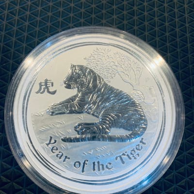 2010  1 kilo Silver Australian Lunar Tiger
