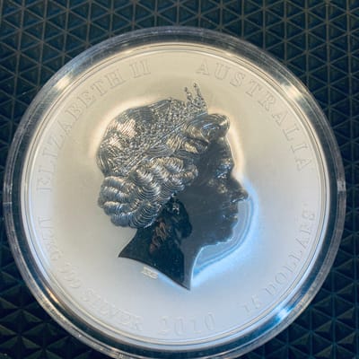 2010 1/2 kg Silver Australian Lunar Tiger - additional view
