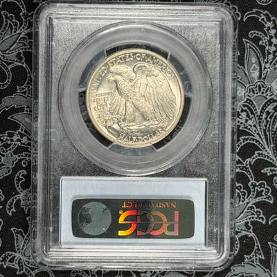 🇺🇸 1941 Walking Liberty Half Dollar — PCGS MS62  - additional view
