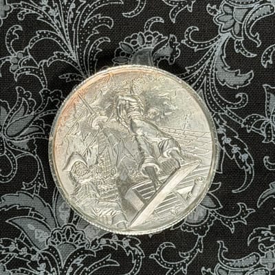 ☠️ 2 oz High Relief Pirate Silver Round 🏴‍☠️ - additional view