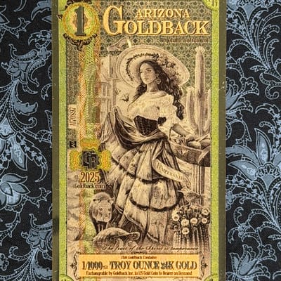 2025 Arizona $1 Goldback – Alpha Series - 5 pack