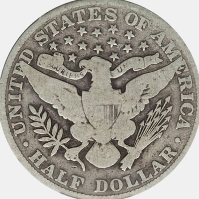 Near Spot 90% Silver Barber Half Dollars- Avg Circ - additional view