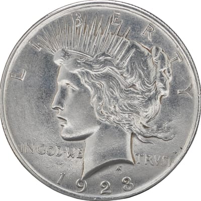 Mixed Dates Peace Silver Dollar AU/BU Condition
