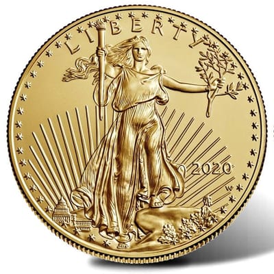 $10 Gold American Eagle 1/4 oz Gold Bullion BU - additional view
