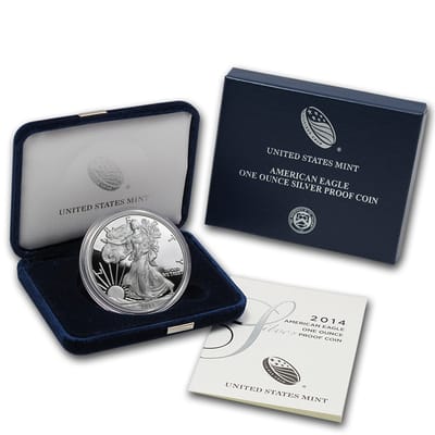 Mixed Dates 1 oz .999 Silver Eagle Proof  COA/BOX