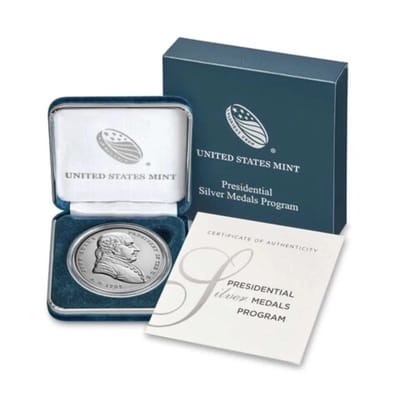 US Mint 1 oz Silver Medal President John Adams