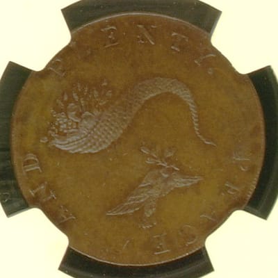 1794 G.BRIT D&H-12C HAMPSHIRE 1/2P NGC MS62 - additional view