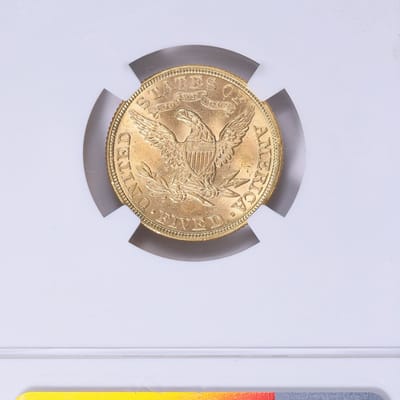 1895 Liberty Gold $5 Half Eagle NGC MS-63 Pre-33 - additional view