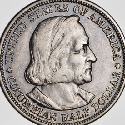 1893 Columbian Expo 90% Silver Half Dollar