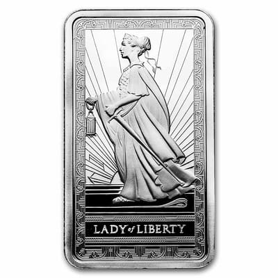  PAMP Lady of Justice 10 oz .999 Silver Bar 
