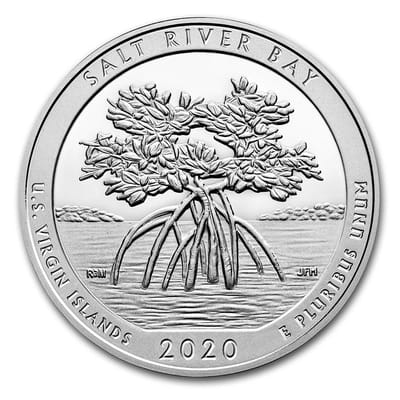 2020 ATB 5 oz Silver Coin Salt River US VI Box/COA