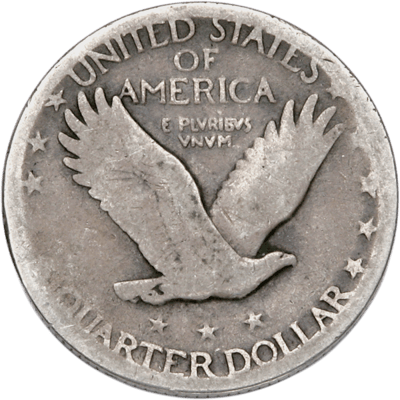 90% Silver Standing Liberty Quarter Readable Dates - additional view