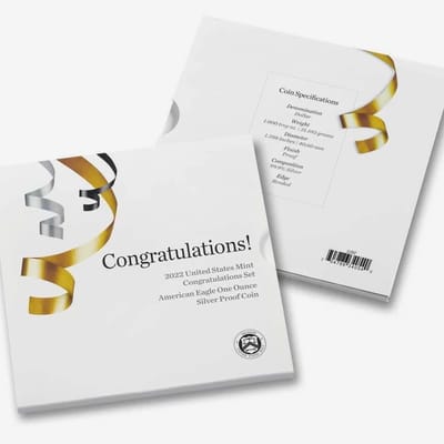 2022 US Mint CONGRATULATION SET PROOF SILVER EAGLE - additional view