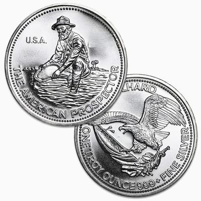Engelhard Prospectors 1 oz .999 Silver - Random Yr