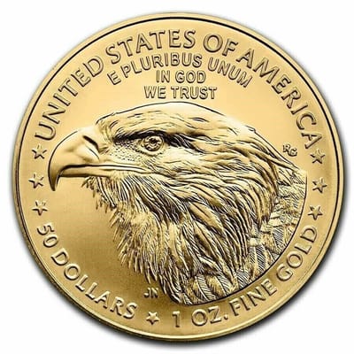 1 oz American Gold Eagle $50 ( Random Year ) BU