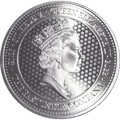2022 Saint Helena 1.25 oz Silver Sceptre Guinea BU - additional view