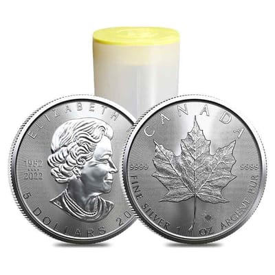 Mixed Date Canada .999 Silver Maple Leaf 1 oz Coin