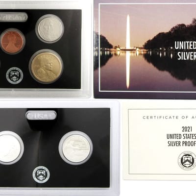 2021 Silver Proof Set U.S Mint Original BOX COA